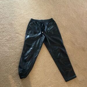 Blank nyc Black faux Leather pants